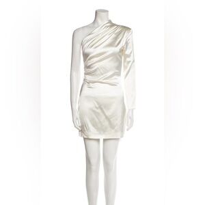 Gauge81 Charras Cream One-Shoulder Long Sleeve Dress SZ Small